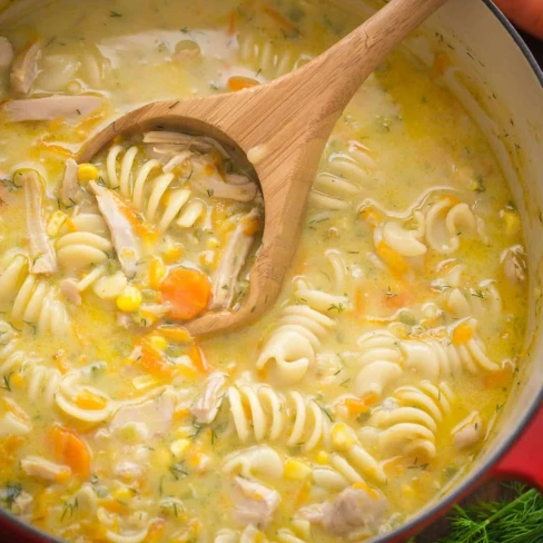 Creamy Chicken Noodle Soup Recipe Image