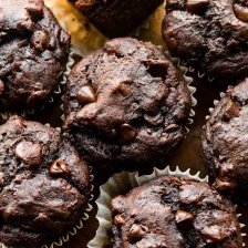 Double Chocolate Banana Muffins Recipe Page