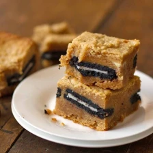 Peanut Butter Oreo Blondies Recipe Page