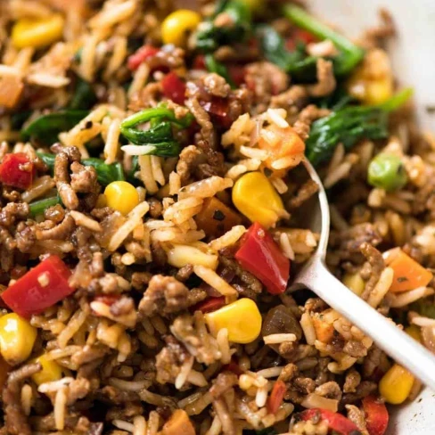 Beef and Rice with Veggies Image