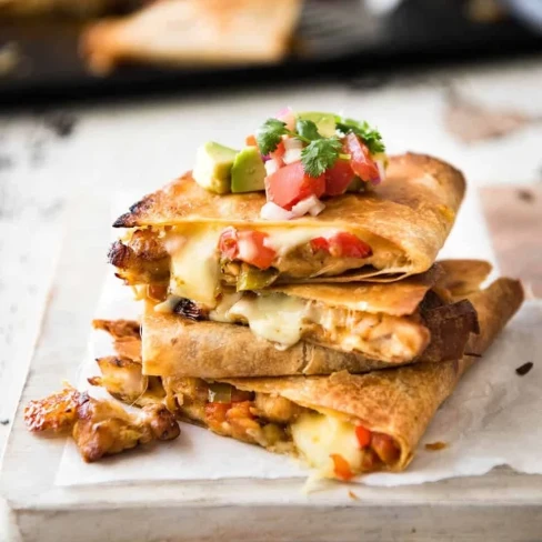 Oven Baked Chicken Quesadillas Image