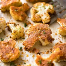 Roasted Parmesan Crusted Cauliflower Recipe Page