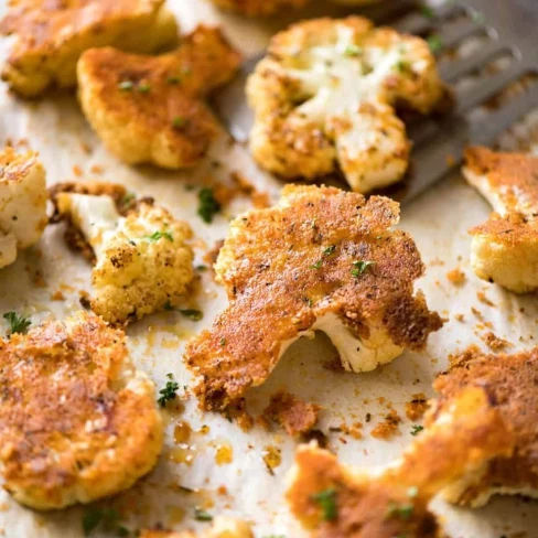 Roasted Parmesan Crusted Cauliflower Image