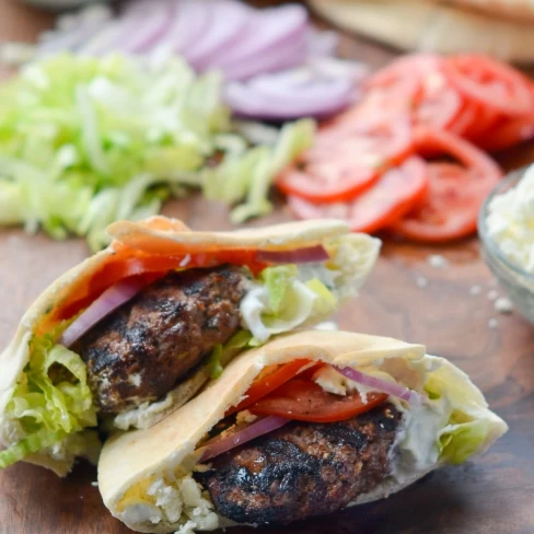 Greek-Style Lamb Burgers Image