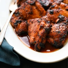 BBQ-Spiced Chicken Thighs with Tangy Honey Glaze Recipe Page