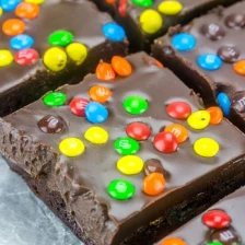 M&amp;M Fudge Brownies Recipe Page