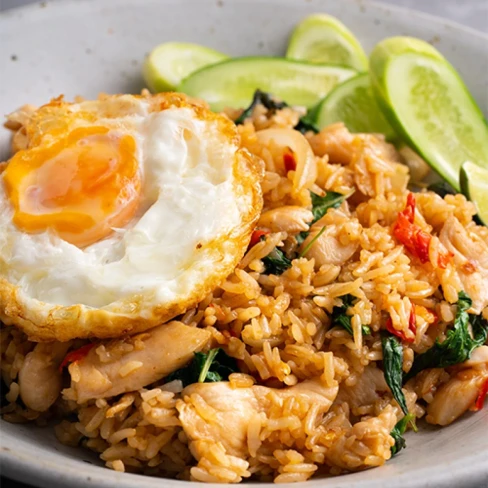 Spicy Chicken and Basil Fried Rice | Marion&#039;s Kitchen Image