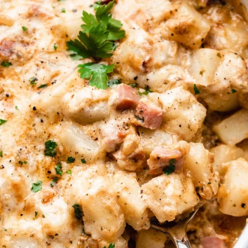 Cheesy Ham &amp; Potato Casserole Image