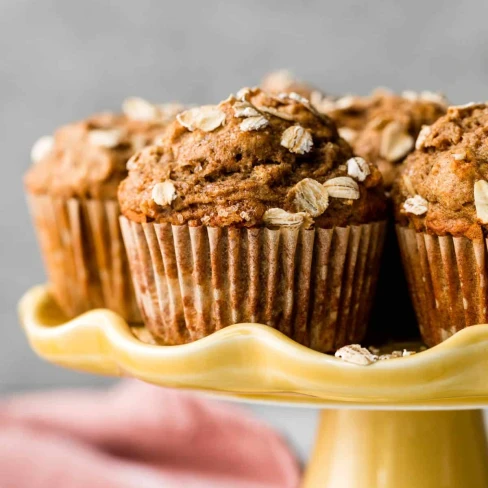 Healthy Whole Wheat Banana Walnut Muffins Image