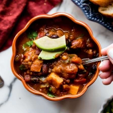 Vegetarian Pumpkin Chili Recipe Page