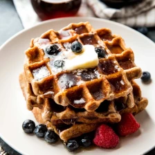 Fluffy Whole Wheat Waffles Recipe Page