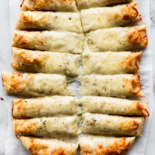 Cheesy Breadsticks Made from Pizza Dough Recipe Page