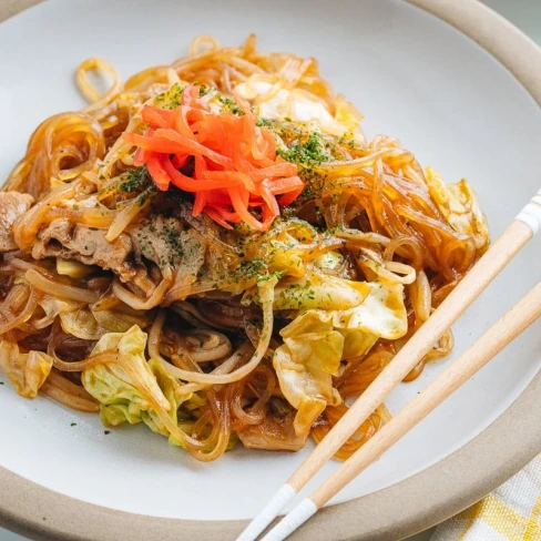 Yakisoba with Malony Glass Noodles Image