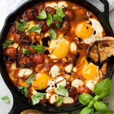 Caprese Baked Eggs Recipe Page