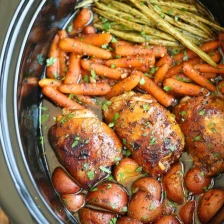 Slow Cooker Honey Garlic Chicken And Veggies Recipe Page