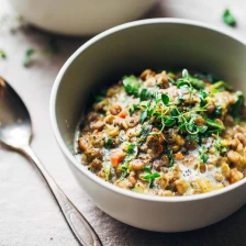 One-Pot Creamy Spinach Lentils Recipe Page