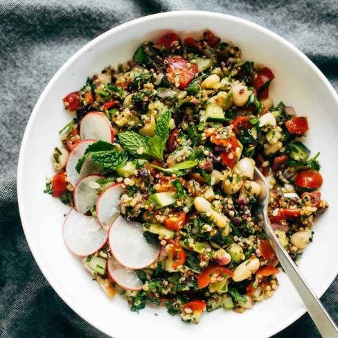 Lemony Herb-Loaded Chopped Greek Salad Image