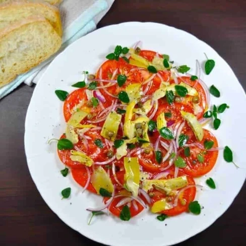 Tomato and Artichoke Salad with Capers Image