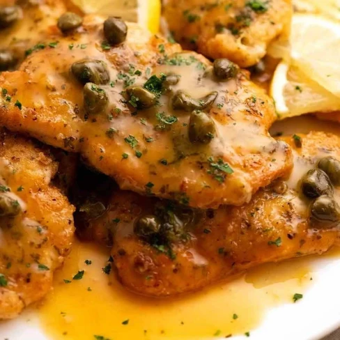 Chicken Piccata (Lemon Chicken with Capers) Image