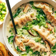 Ginger Coconut Potsticker Soup Recipe Page