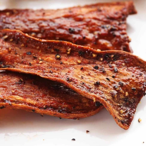 Crispy Vegan Smoked-Mushroom &quot;Bacon&quot; Recipe Image