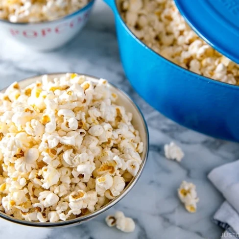 Homemade Popcorn with Truffle Salt Image