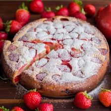 Easy Strawberry Cake with Strawberry Sauce Recipe Page