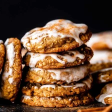 Iced Gingerbread Oatmeal Cookies Recipe Page