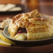 Brie In Puff Pastry With Cranberry Sauce Recipe Page