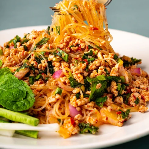 Thai Spicy Pork Glass Noodle Salad | Marion&#039;s Kitchen Image