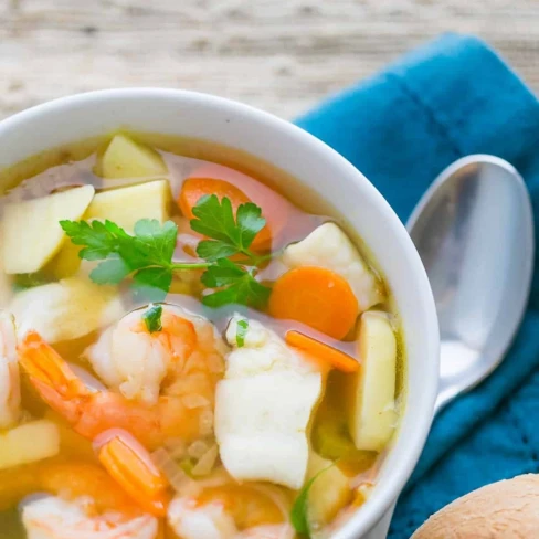 Shrimp and Fish Soup (Ukha) Image