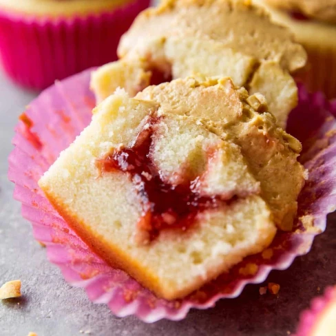 Peanut Butter &amp; Jelly Cupcakes Image