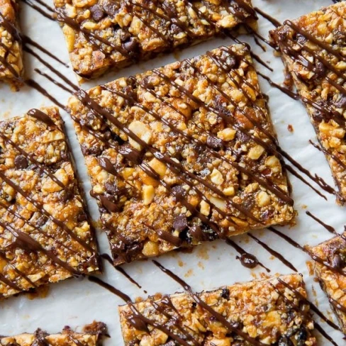 Chocolate Peanut Butter Snack Bars Image