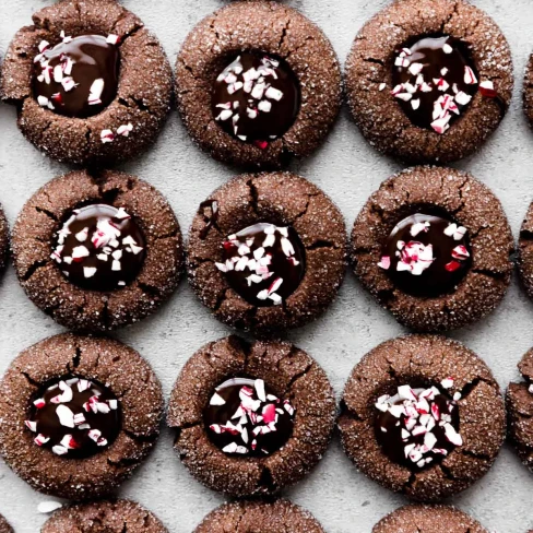 Chocolate Peppermint Thumbprints Image