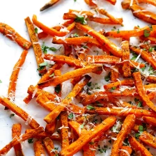 Parmesan Baked Sweet Potato Fries Recipe Page