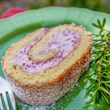 Biskvit Raspberry Roulade (Roulette) Cake - Рулет Recipe Page