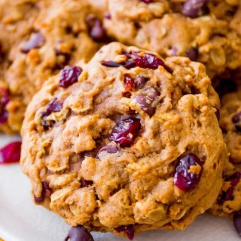 Soft-Baked Pumpkin Oatmeal Cookies Image