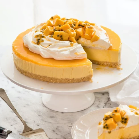 No Bake Mango Cheesecake Image