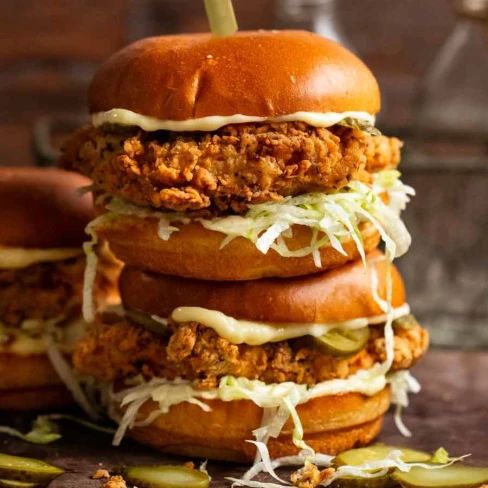 Ultra Crunchy Fried Chicken Burger Image