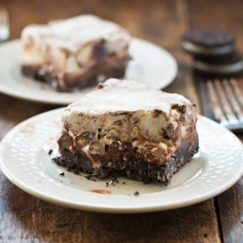 Oreo Fudge Ice Cream Bars Image