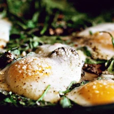 Breakfast Skillet Spinach and Eggs Recipe Page