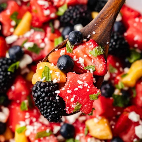 Red, White, and Blue Fruit Salad Image