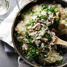 Garlic Butter Mushroom Risotto Recipe Page