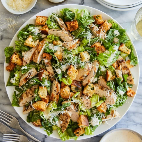 Best Chicken Caesar Salad With Homemade Croutons Image