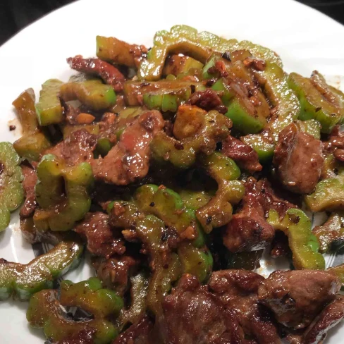 Bitter Melon And Black Bean Sauce Beef Image