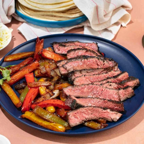 Grilled Skirt Steak Fajitas Recipe Image