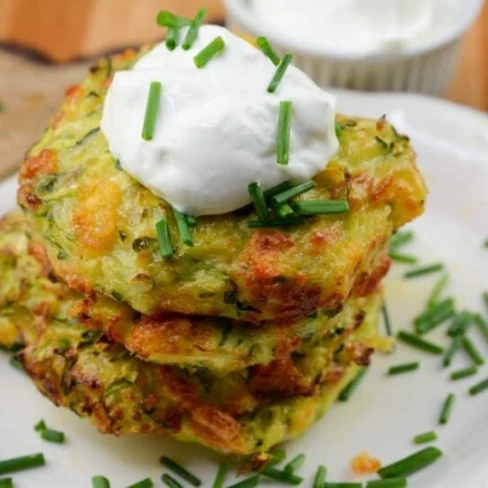 The Best Air Fryer Zucchini Fritters Image