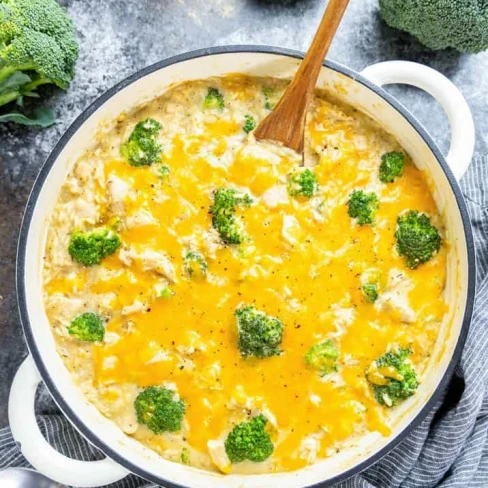 One Pot Chicken Broccoli and Rice Image