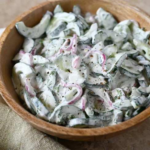 Creamy Cucumber Salad Image