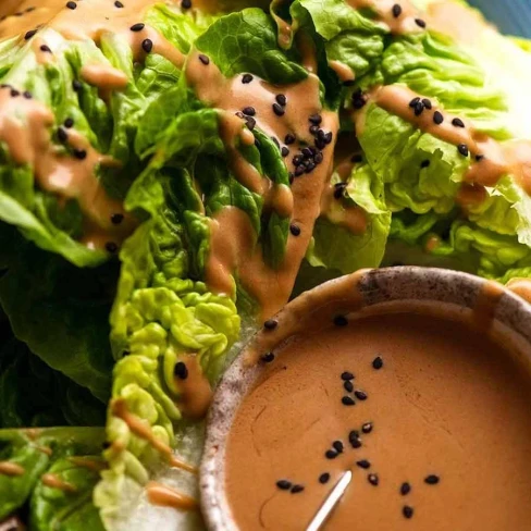 Spicy Joint&#039;s Creamy Sesame Sauce with Lettuce Salad Image